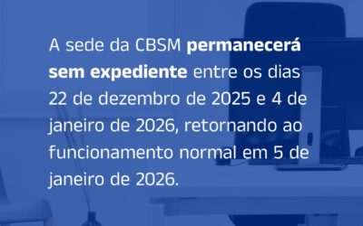 Sede da CBSM — Férias Coletivas 2025